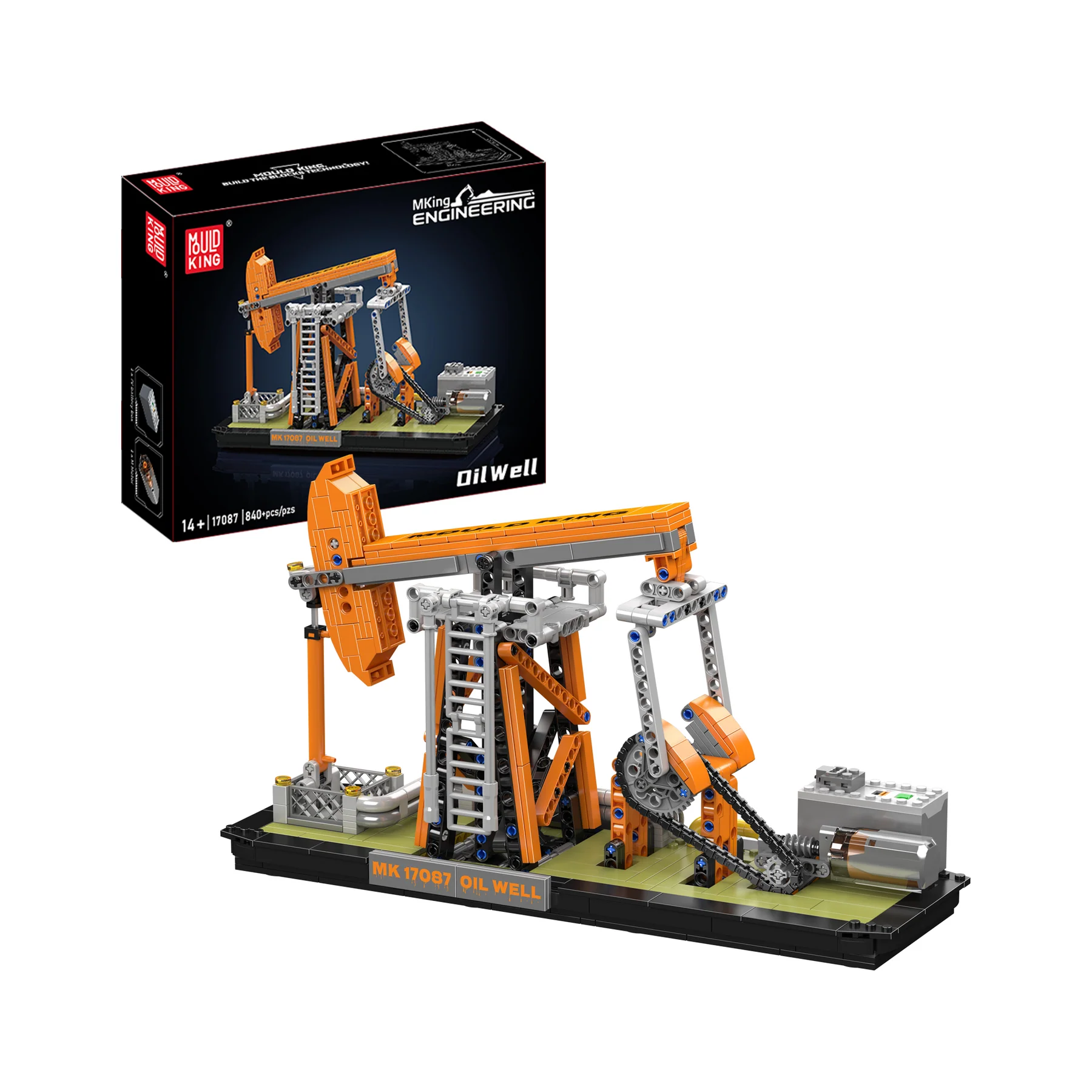 Mould King 17087 Ölbohrung Baustein-Set | 840 Stück