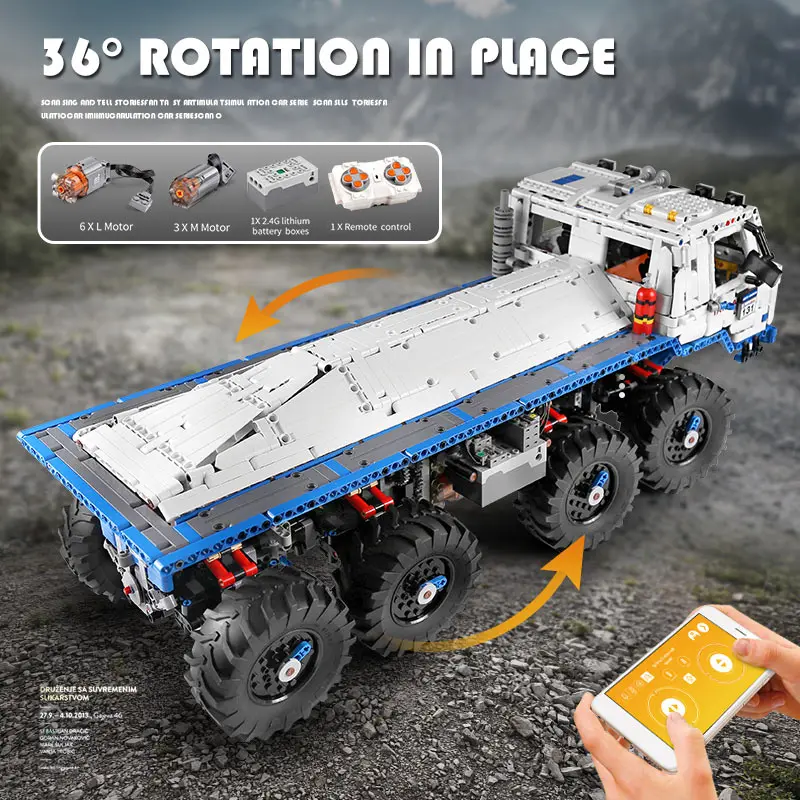 MOULD KING 13144 TA-TRAL 8WD RC Offroad-Truck-Bausatz | 3,647 PCS – Bild 4