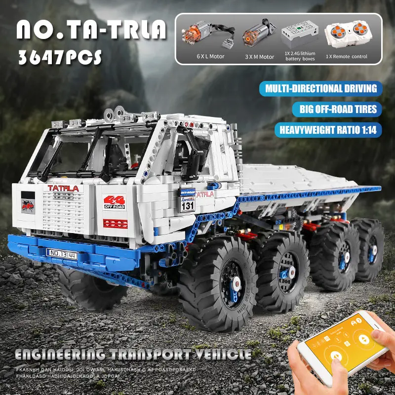 MOULD KING 13144 TA-TRAL 8WD RC Offroad-Truck-Bausatz | 3,647 PCS – Bild 2