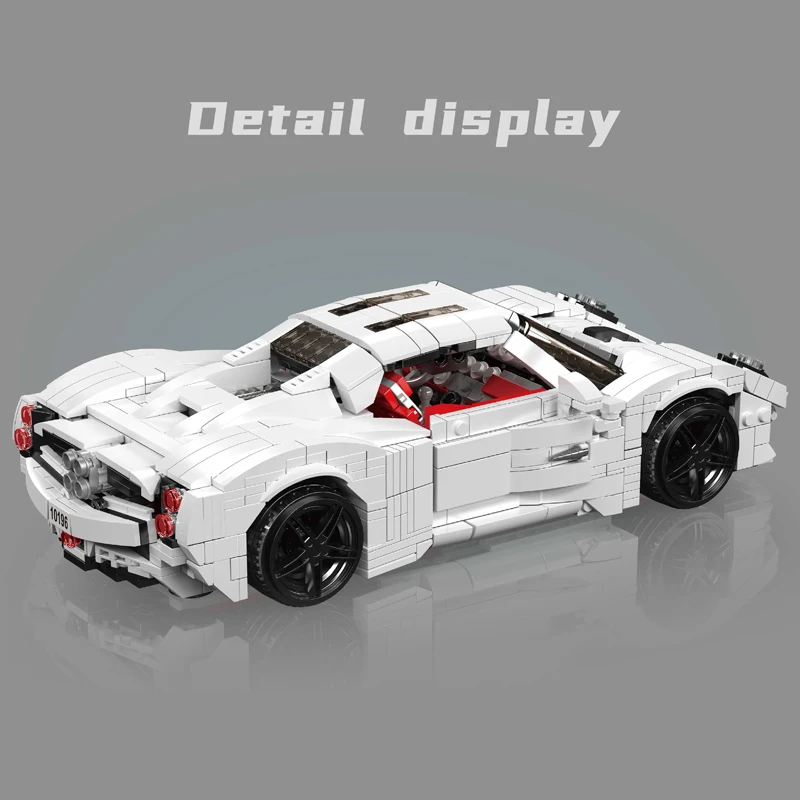 Mould King 10196 Italienischer Hypercar-Baukasten mit Vierfachauspuff | 1,423 Teile – Bild 2