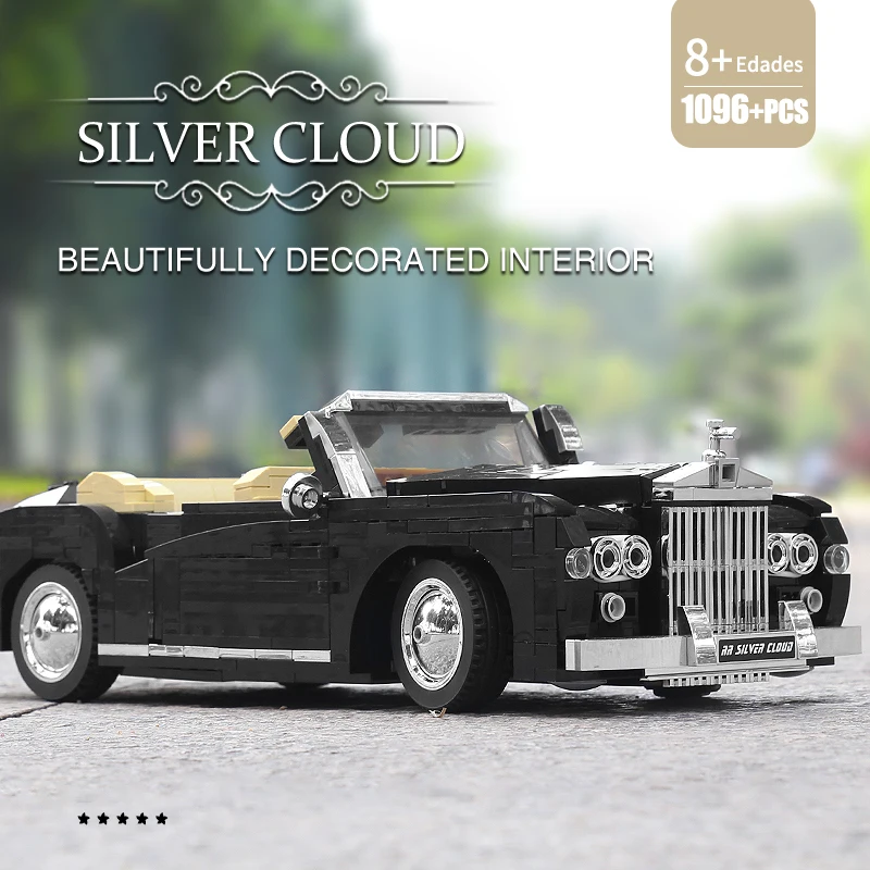 MOULD KING 10006 1964 RR Silver Cloud Bausatz | 1,096 PCS – Bild 5