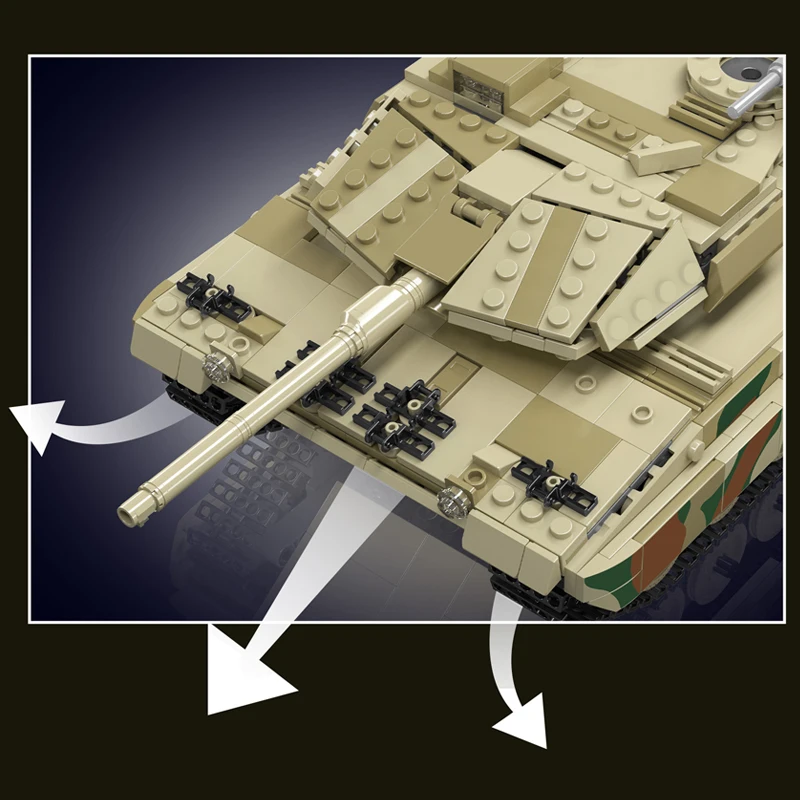 Mould King 20020S Ferngesteuerter Panzer LEOPARD 2 Bausatz | 1,100 Teile – Bild 6