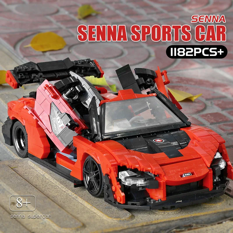 MOULD KING 10007 Creative Senna GTR Sportwagen-Bausatz | 1,182 PCS – Bild 5