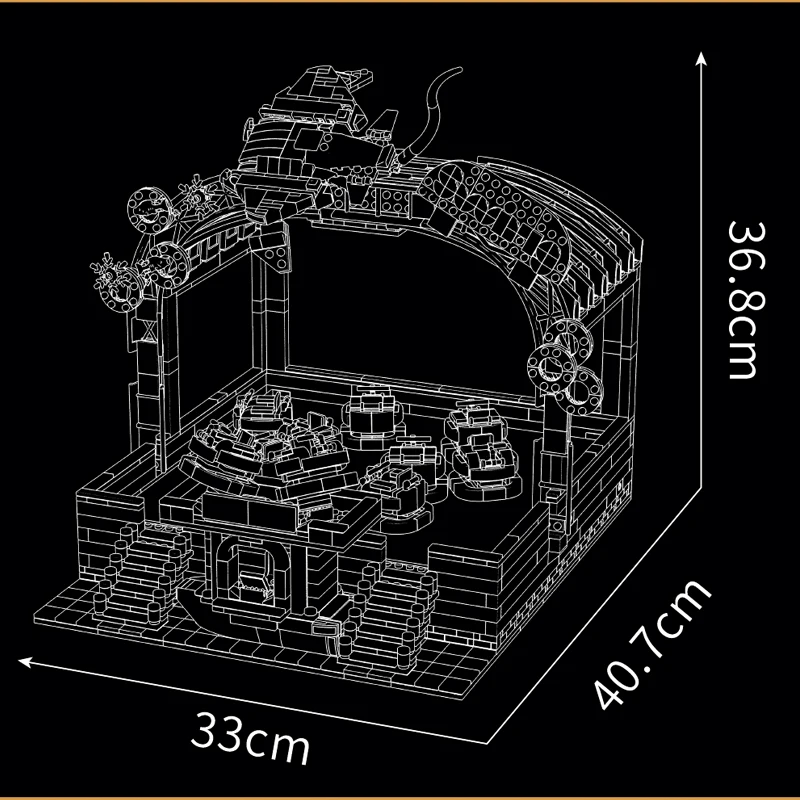 Mould King 11018 Elektro-Magnet-Autoscooter-Arena-Bausatz | 2,044 Teile – Bild 5
