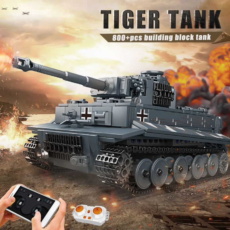 Mould King 20014S Tiger Heavy Tank Modellbausatz | 850 Teile – Bild 2