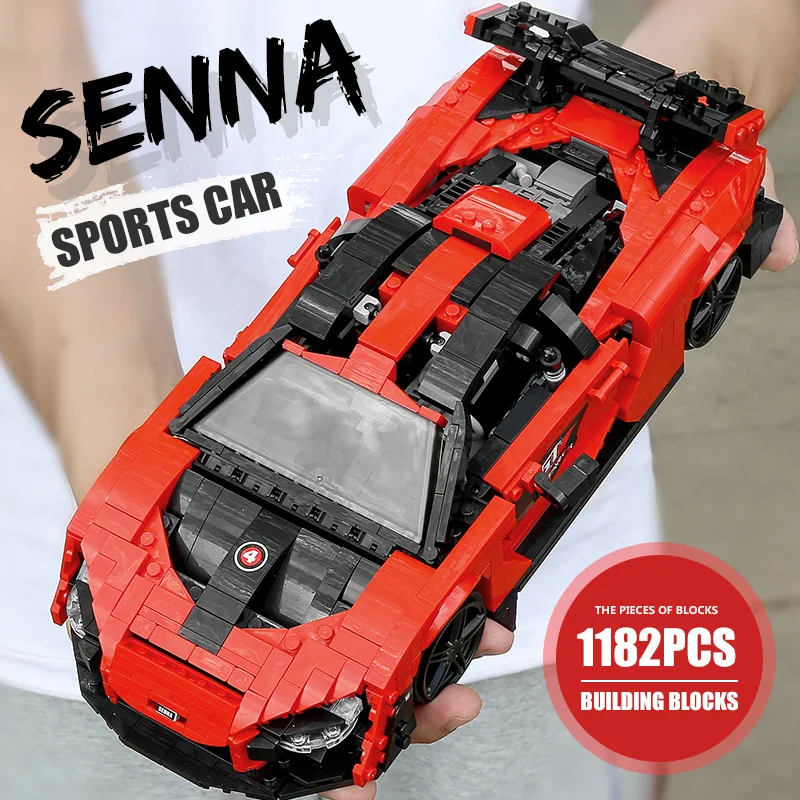 MOULD KING 10007 Creative Senna GTR Sportwagen-Bausatz | 1,182 PCS – Bild 3