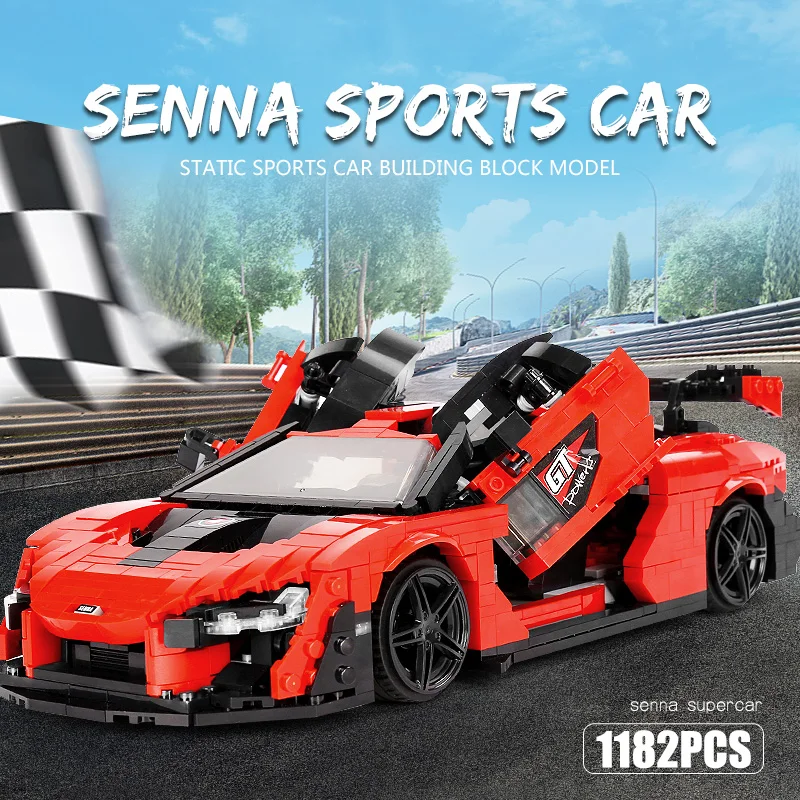 MOULD KING 10007 Creative Senna GTR Sportwagen-Bausatz | 1,182 PCS – Bild 6