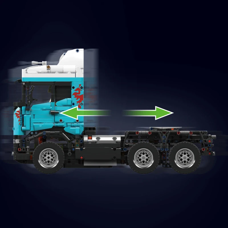 Mould King 13203 Scania Sattelschlepper Modellbausatz | 2,060 Teile – Bild 3