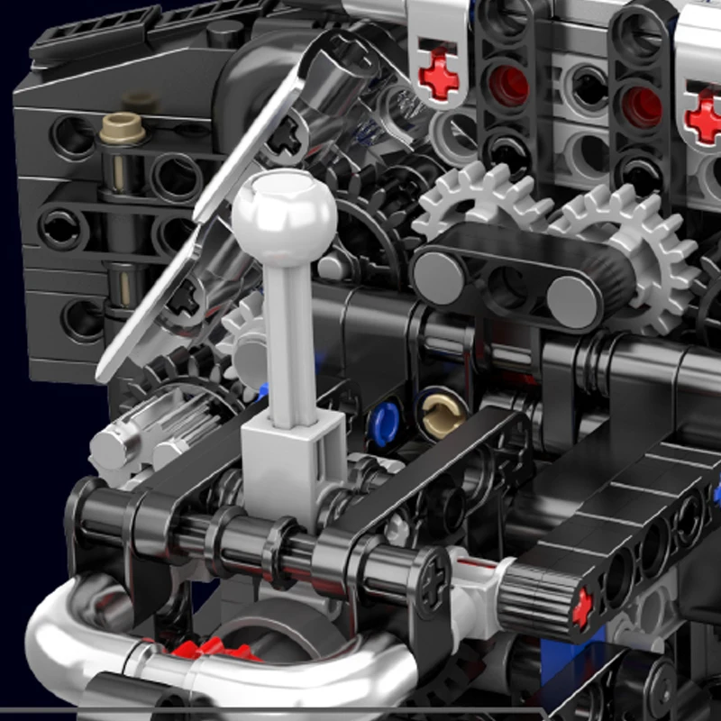 Mould King 10230 W12 Twin Turbo Motor Modellbausatz | 871 Teile – Bild 5