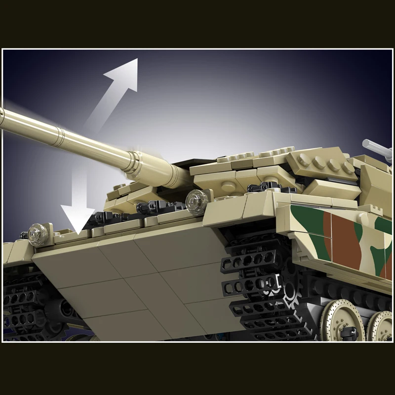 Mould King 20020S Ferngesteuerter Panzer LEOPARD 2 Bausatz | 1,100 Teile – Bild 5