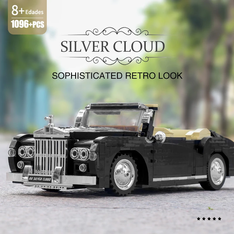MOULD KING 10006 1964 RR Silver Cloud Bausatz | 1,096 PCS – Bild 4