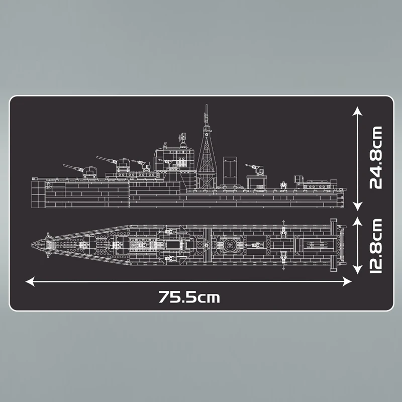 Mould King 10133 Battle-Class Destroyer Modellbausatz | 1,815 Teile – Bild 5