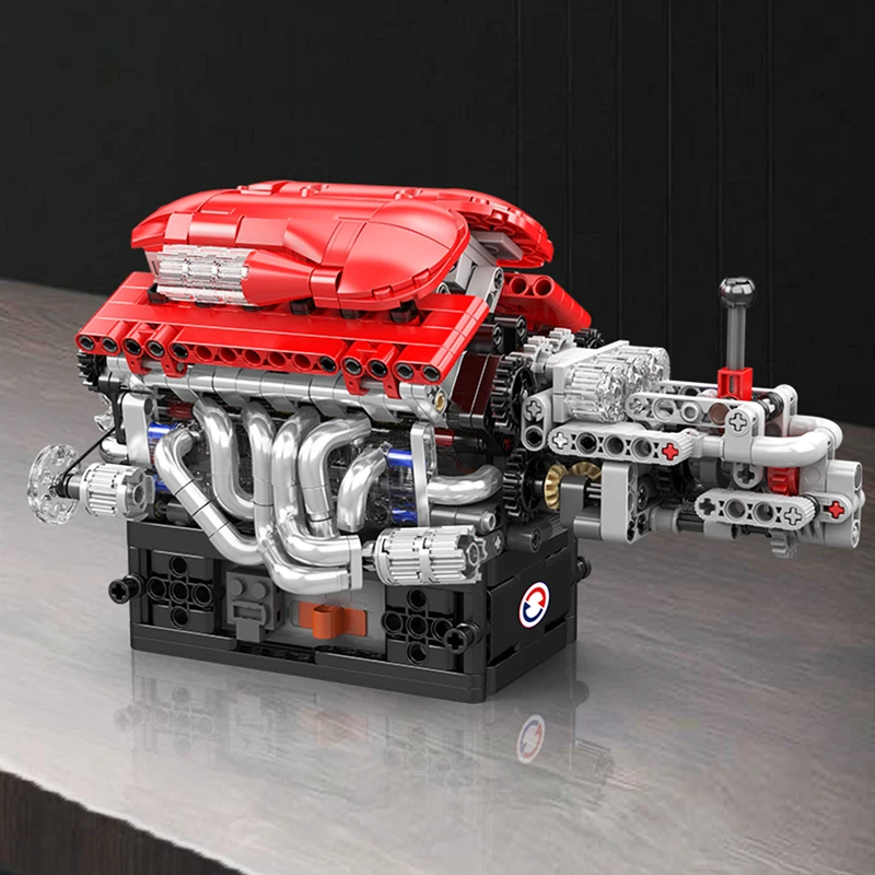 Mould King 10226 V12 Supercar-Motor mit Getriebe Bausatz | 863 Teile – Bild 2