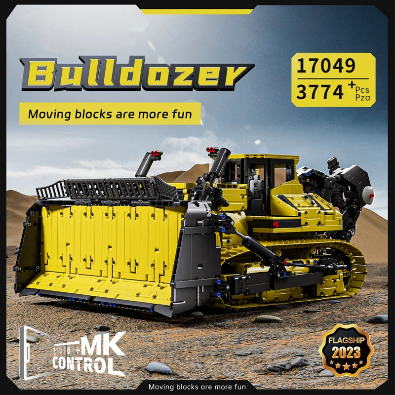 Mould King 17049 Liebherr PR766 Ferngesteuerter Bulldozer-Bausatz | 3,568 PCS – Bild 3