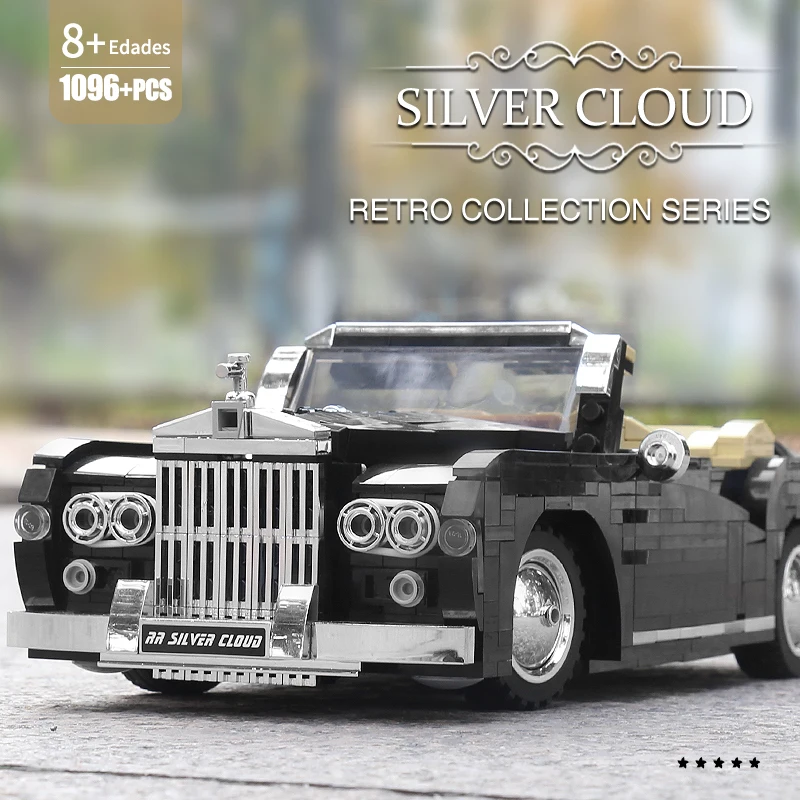 MOULD KING 10006 1964 RR Silver Cloud Bausatz | 1,096 PCS – Bild 6