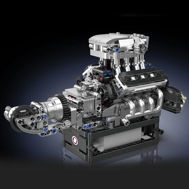 Mould King 10206 Turbolader-V8-Motor-Bausatz | 737 Teile – Bild 2