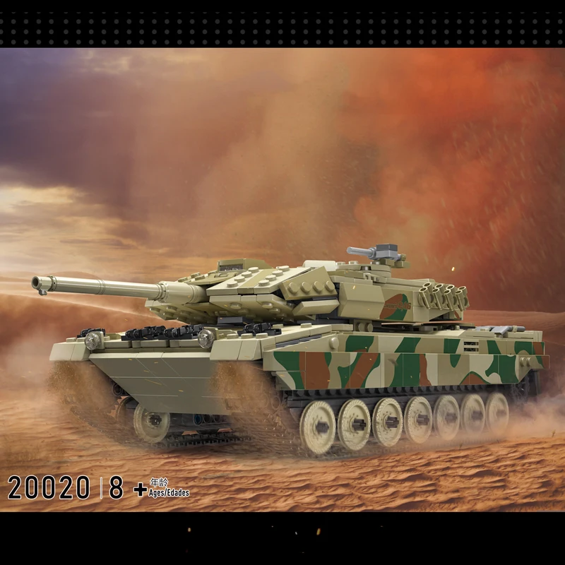 Mould King 20020S Ferngesteuerter Panzer LEOPARD 2 Bausatz | 1,100 Teile – Bild 2