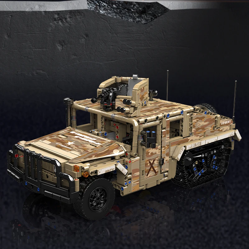 Mould King 20047 Ferngesteuerter Wüsten-Humvee-Bausatz | 2,094 Teile – Bild 5