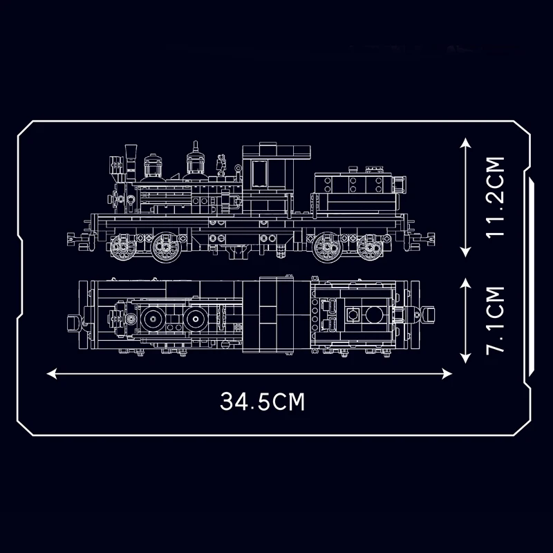 Mould King 12032 Shay-Typ Dampflokomotive Bausatz | 880 Teile – Bild 5