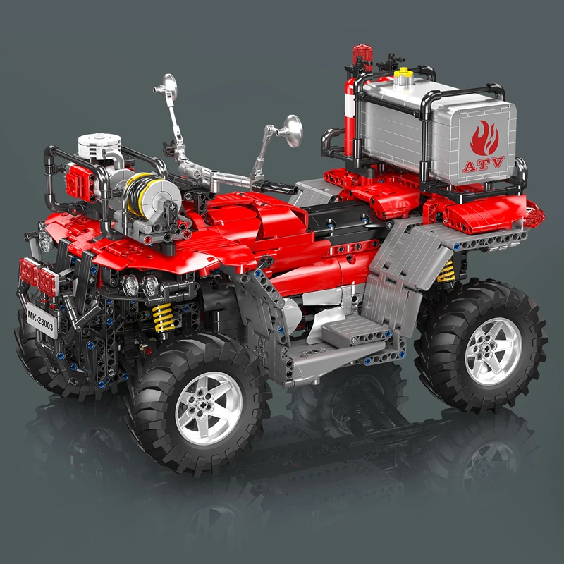 Mould King 23003 ATV-Feuerwehr-Rettungsfahrzeug-Baukasten | 2,100 Teile – Bild 3