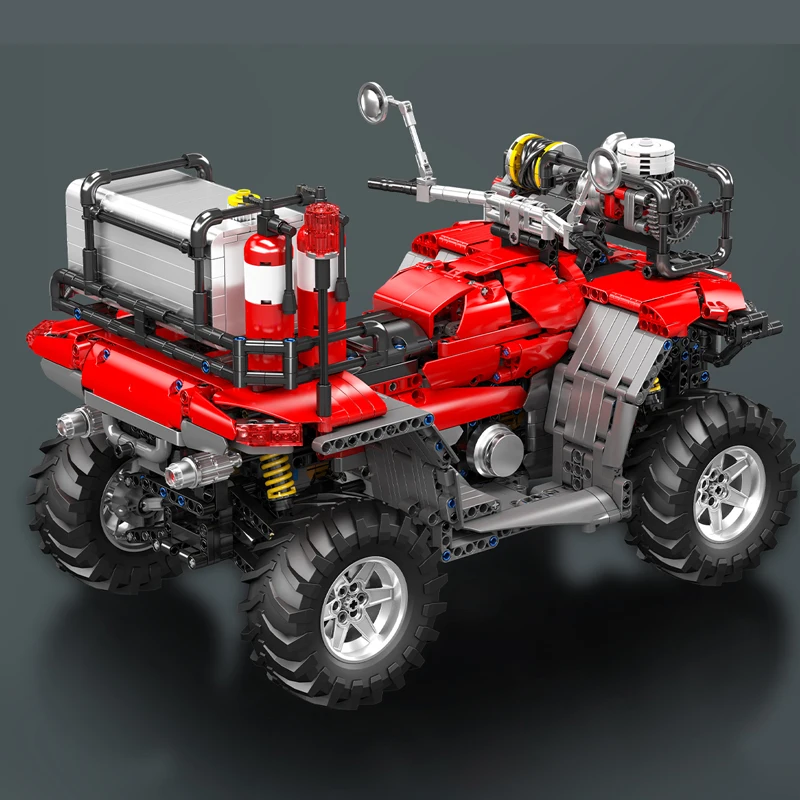Mould King 23003 ATV-Feuerwehr-Rettungsfahrzeug-Baukasten | 2,100 Teile – Bild 2