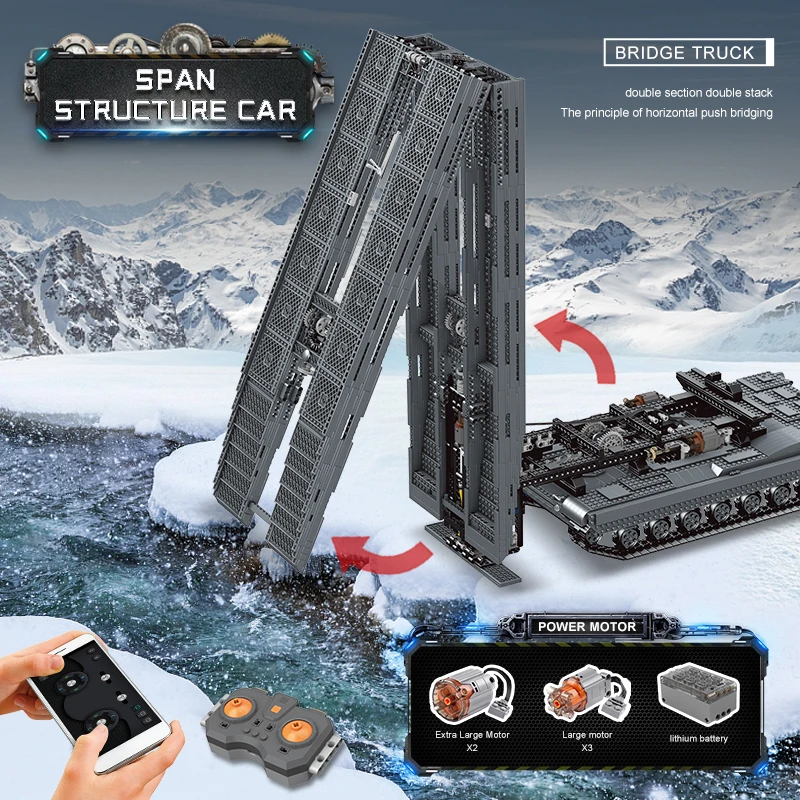 MOULD KING 20002 Assault Bridge Layer Ferngesteuerter Bausatz | 2,388 PCS – Bild 5