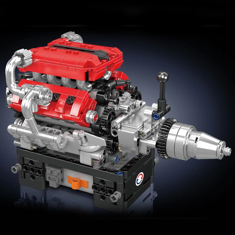 Mould King 10204 Italienischer V8-Motor Bausatz | 750 Teile – Bild 2