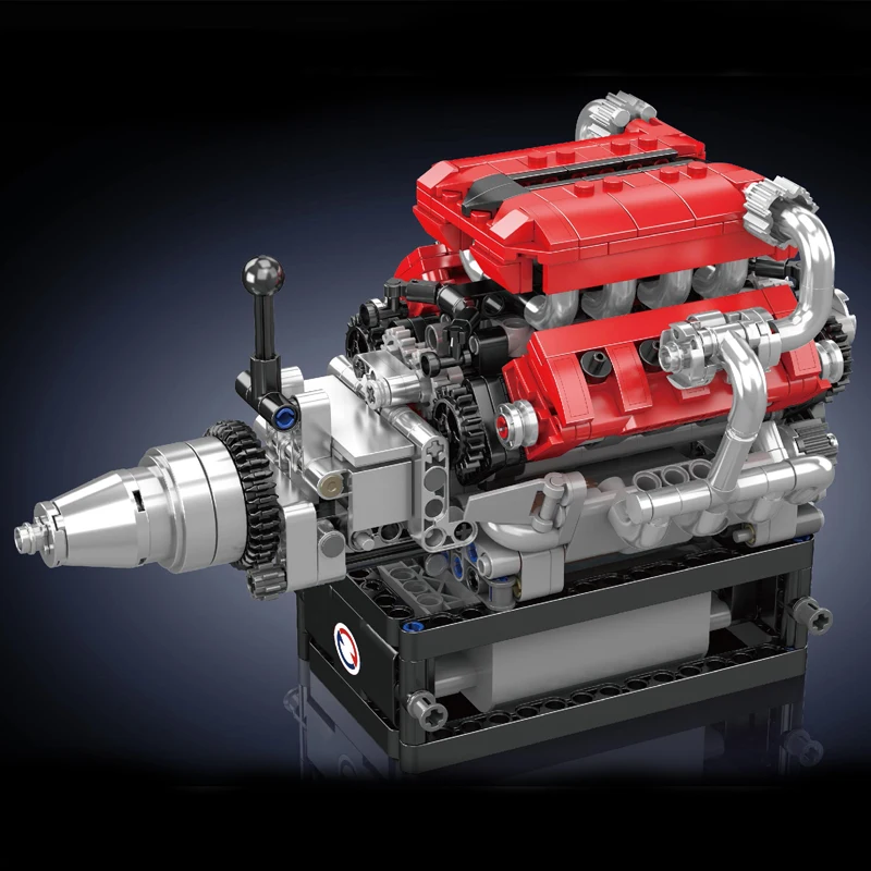 Mould King 10204 Italienischer V8-Motor Bausatz | 750 Teile – Bild 3