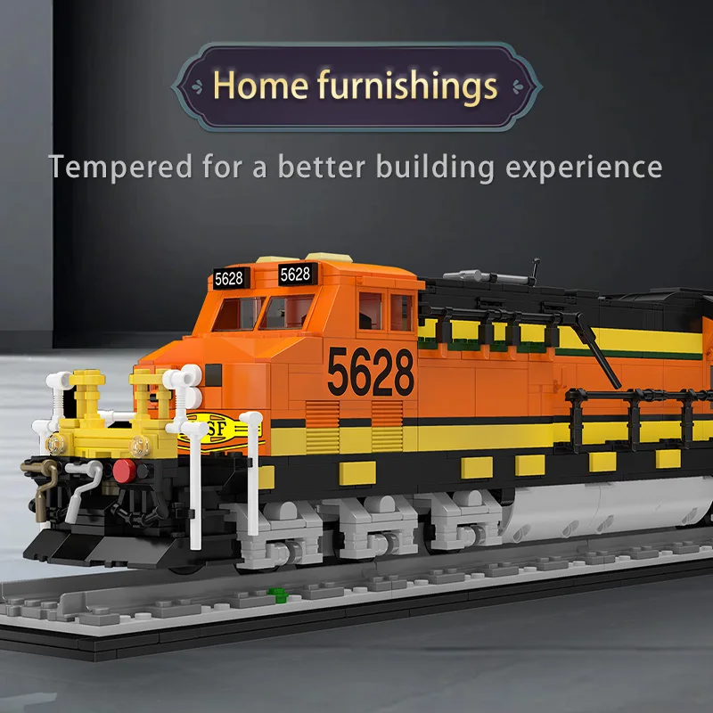 Mould King 12041 BNSF Eisenbahn-Lokomotiven-Modellbausatz | 1,362 Teile – Bild 3