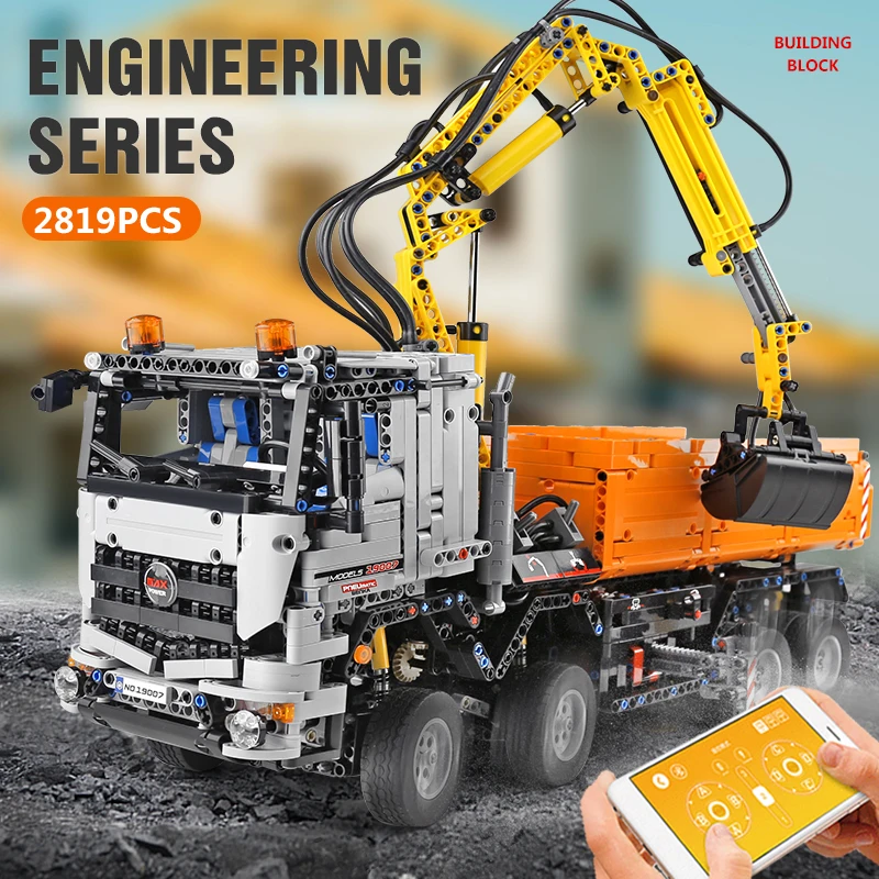 Mould King 19007 2-in-1 RC Bagger & Muldenkipper Bausatz | 2,970 Teile – Bild 5