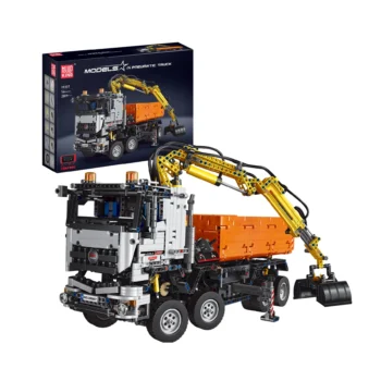 Mould King 19007 2-in-1 RC Bagger & Muldenkipper Bausatz | 2,970 Teile